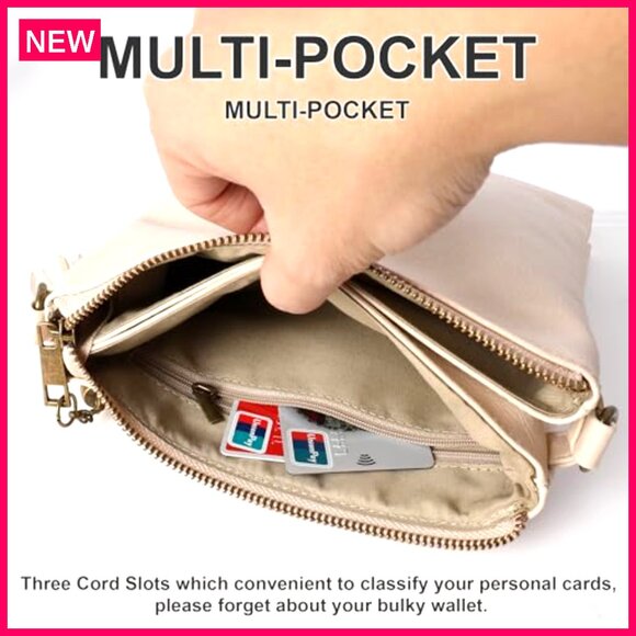 Medium Vegan Leather Crossbody Bag with Tassel, Adjustable Strap, Multiple - Picture 4 of 8